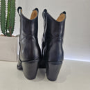 Stivaletto texano nero