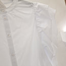 Camicia bianca smanicata