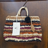 Afar borsa intrecciata a mano LEISHA multi righe