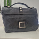 Campomaggi borsa PORZIA nera accessori argento