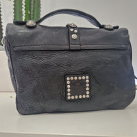 Campomaggi borsa PORZIA nera accessori argento