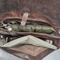 Campomaggi borsa ELGA t. di moro accessori argento