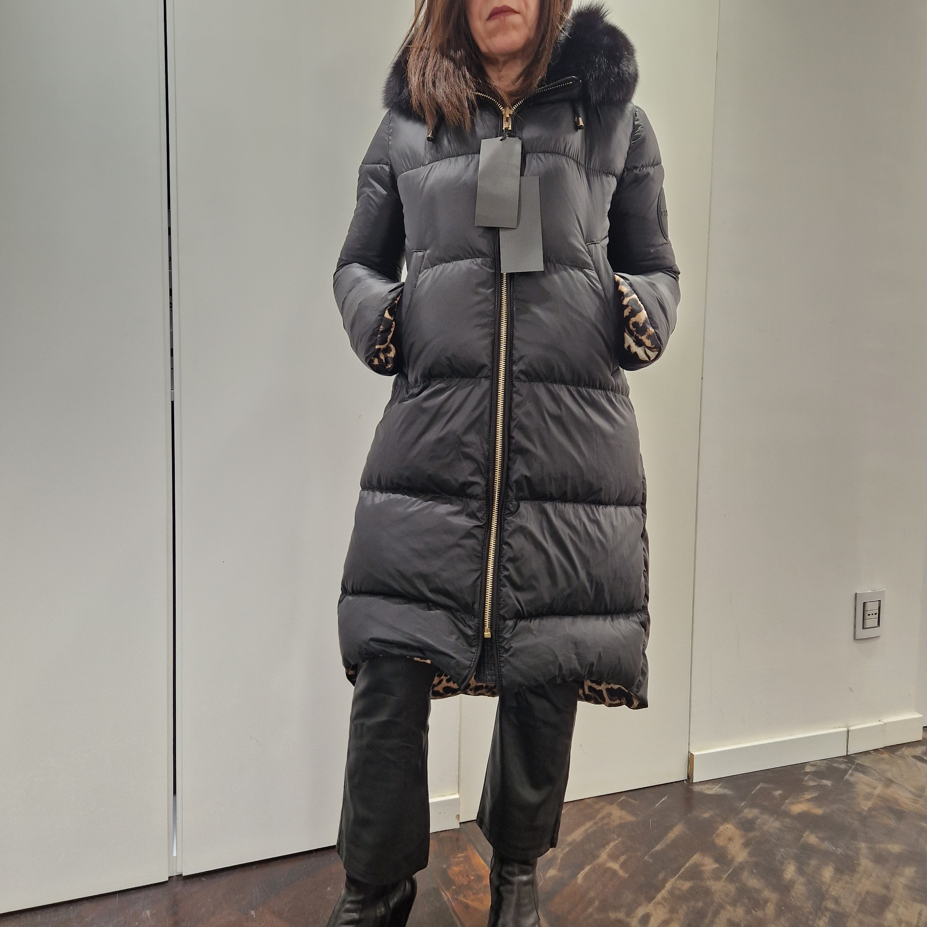 Giacca FLO E CLO modello piumino lungo