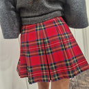 KIKISIX gonna SCOZZESE pieghe