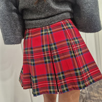 KIKISIX gonna SCOZZESE pieghe