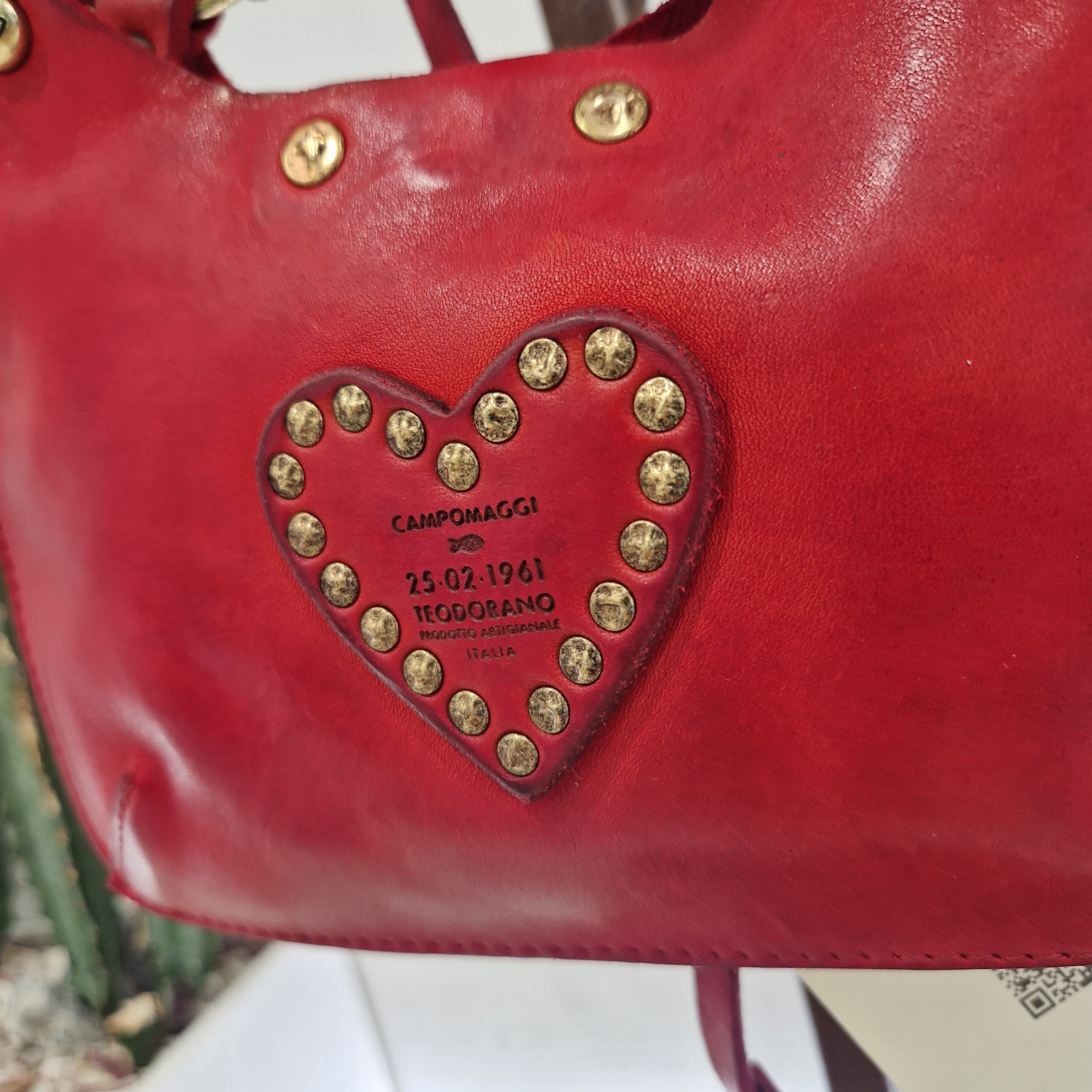 Campomaggi borsa LUIGIA CUORE Rossa