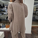 Giacca over in tessuto spinato