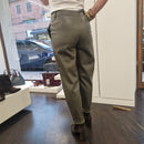 KIKISIX pantalone in ecopelle verde