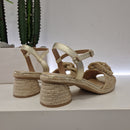 Espadrilles sandalo LOE CEILA con fiore