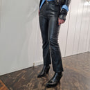 Pantalone ecopelle nero