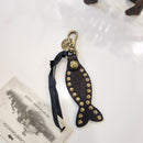 Campomaggi  portachiavi in pelle a forma di pesce
