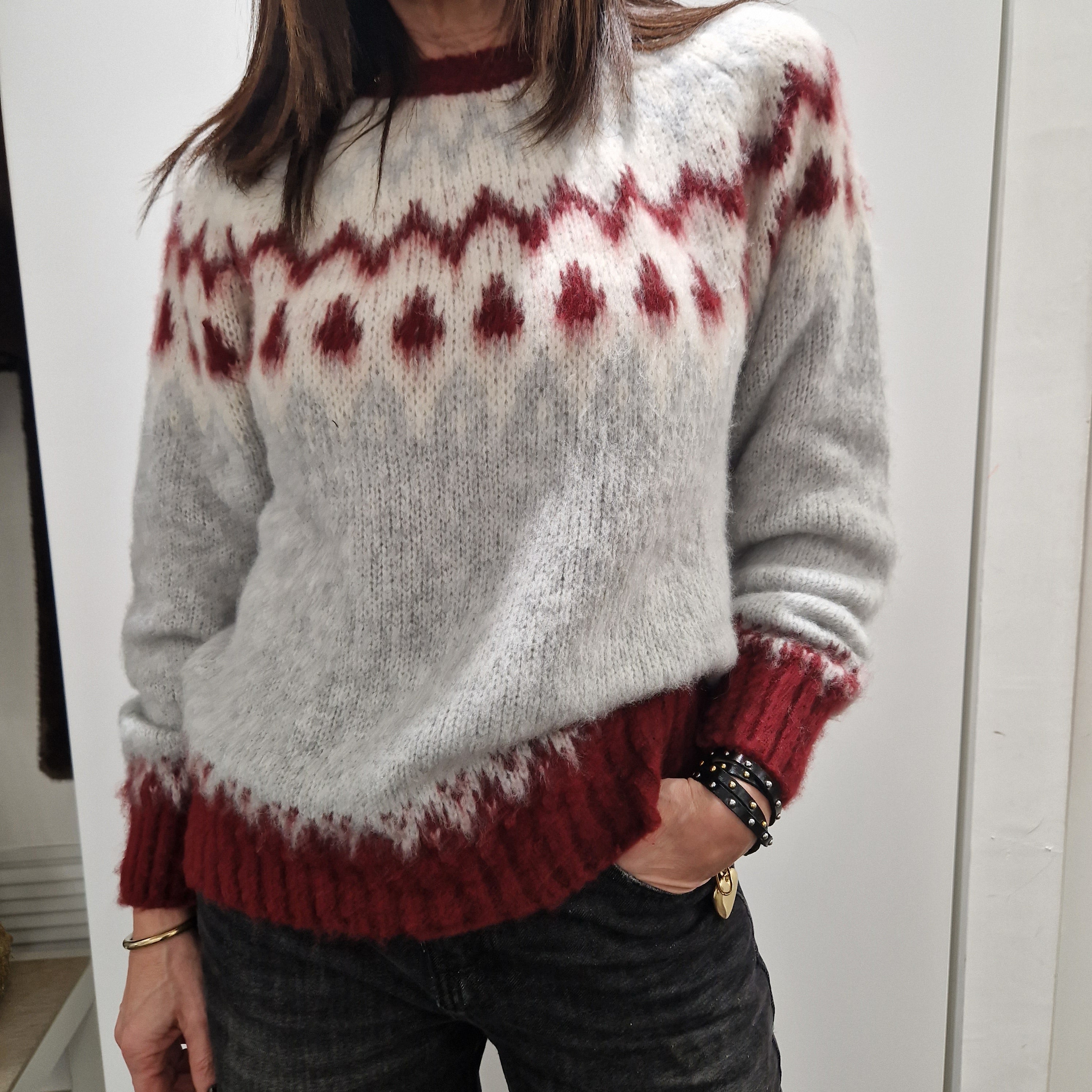 KIKISIX maglione JACQUARD