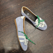 ANTICA BOTTEGA sneaker ballerina suede  celeste