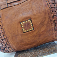 Campomaggi borsa linea PENELOPE intrecciata color cuoio
