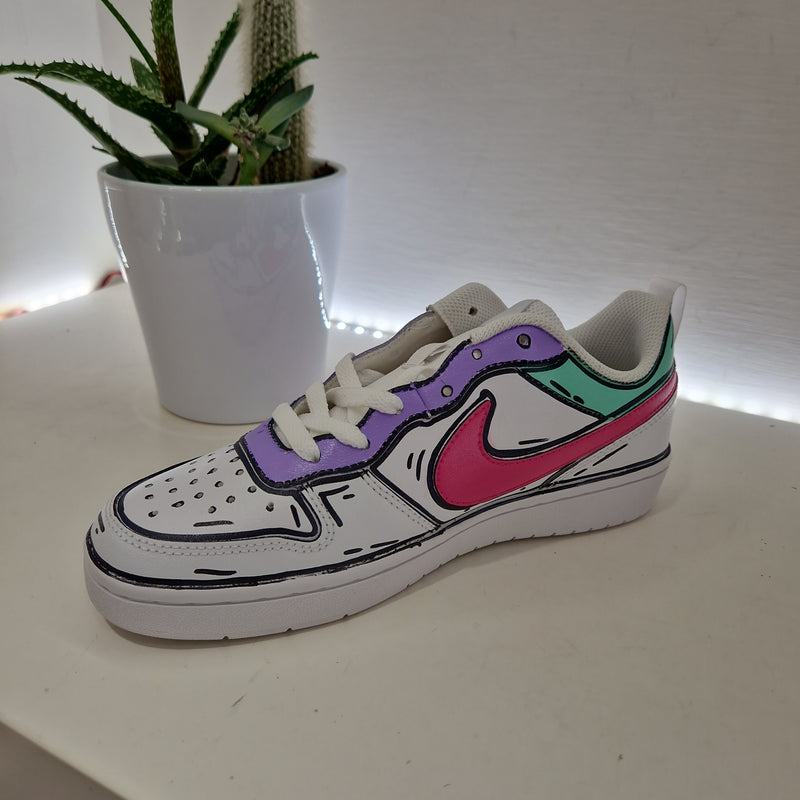 Nike custom baffo fuxia