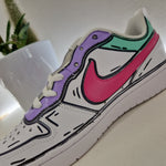 Nike custom baffo fuxia