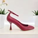 Sergio Levantesi burgundy strap shoe