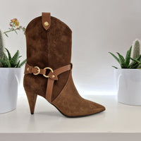 Elena Iachi leather ankle boot