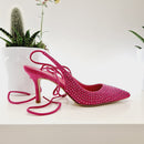 Doop fuxia strass