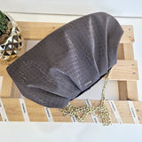 Panù grey clutch bag