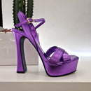 Giampaolo Viozzi purple sandal