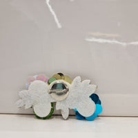 Spilla fiori paillettes