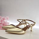 Doop gold open shoe