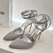 Sergio Levantesi silver glitter shoe