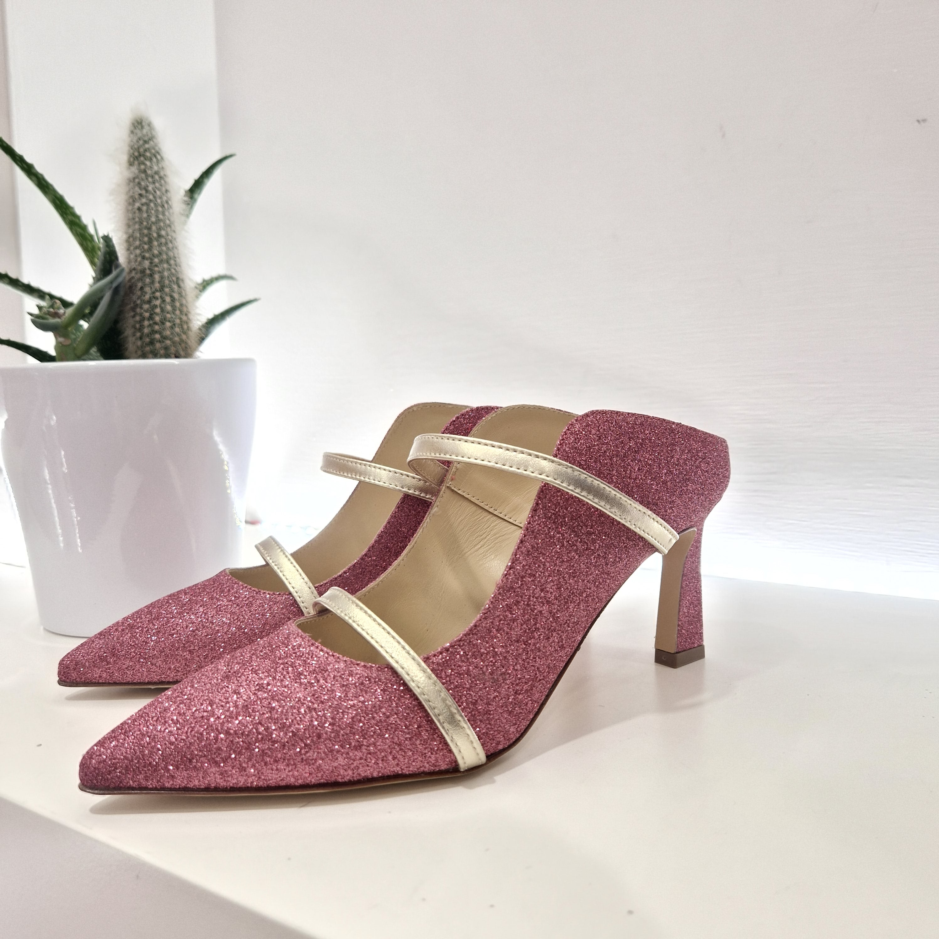 Dorico sabot glitter rosa