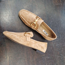 Bibilou mocassino suede color cuoio