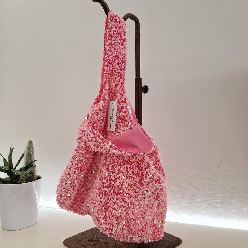 Pochettes paillette rosa