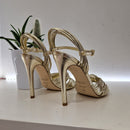 Gold sandal heel 10