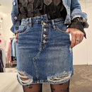 Mini denim skirt