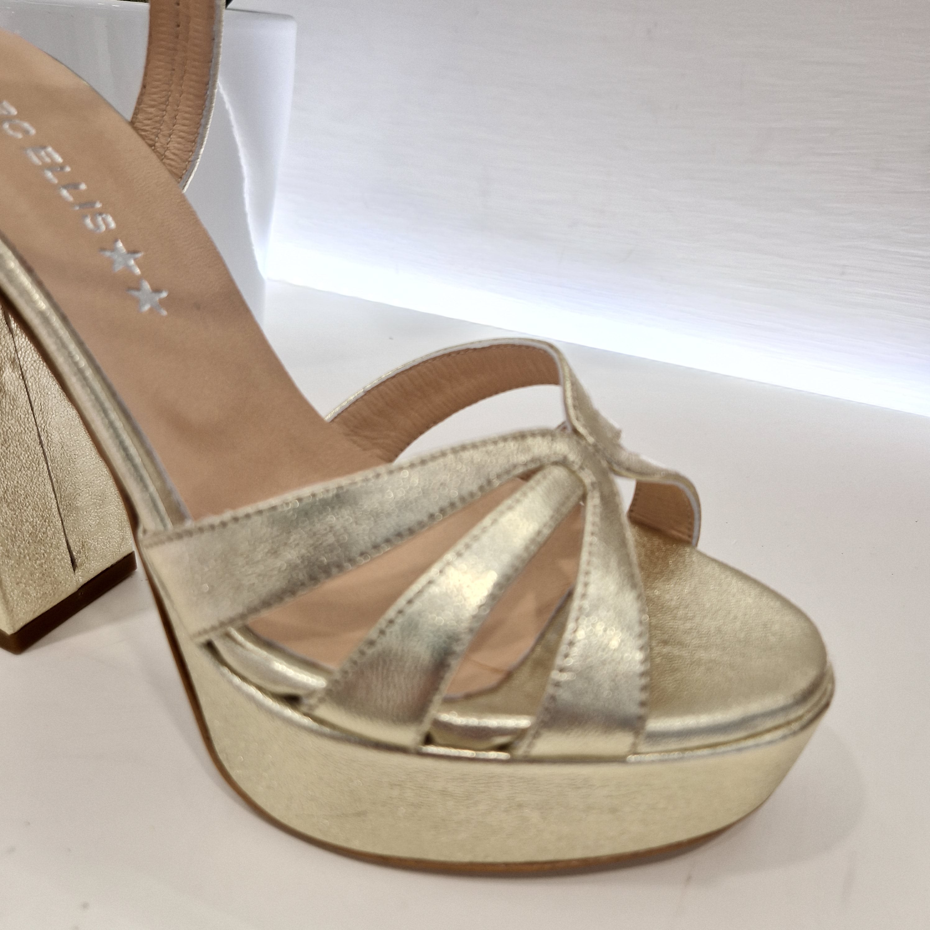 Marc Ellis gold plated sandal