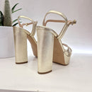 Marc Ellis gold plated sandal