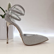 Sergio Levantesi silver glitter shoe