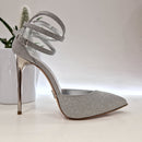Sergio Levantesi scarpa glitter argento