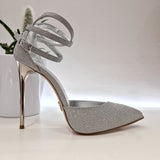 Sergio Levantesi silver glitter shoe