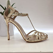 Sergio Levantesi gold sandal