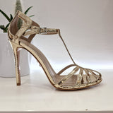 Sergio Levantesi gold sandal
