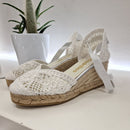 Espadrilles macramè bianco