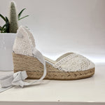 Espadrilles macramè bianco