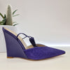 Scarpa zeppa viola