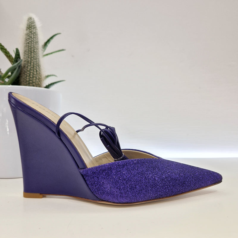 Scarpa zeppa viola