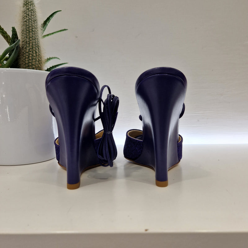 Scarpa zeppa viola