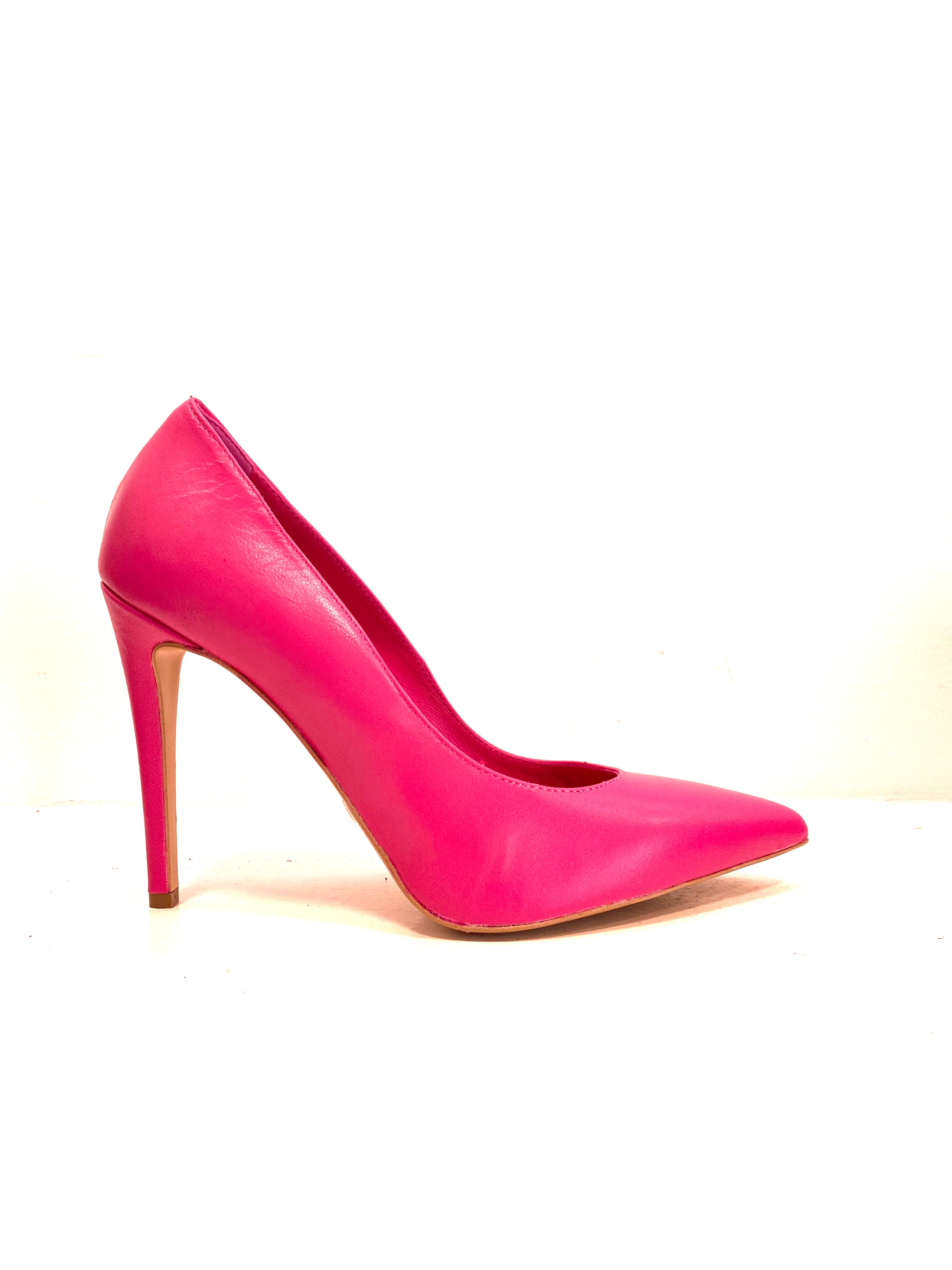 Paolo Mattei decollettè tacco 11 cm fuxia